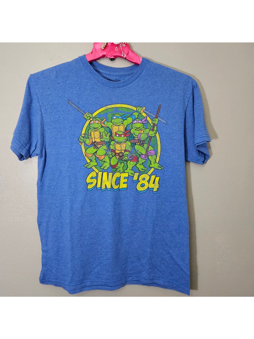Teenage Mutant Ninja Turtles T-Shirt Med Blue TMNT Since '84 Graphic Throwback